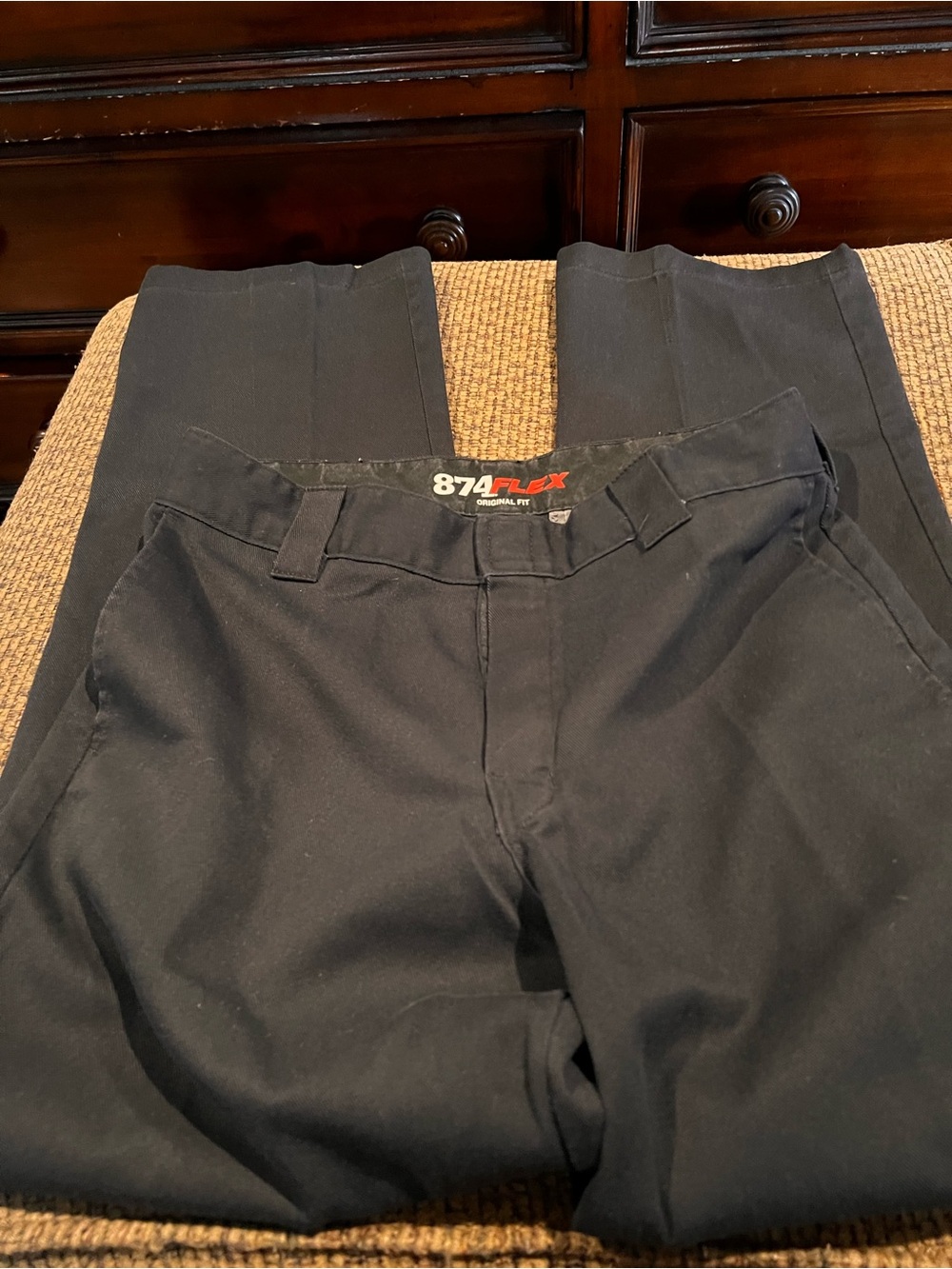 Dickies Black 874 Flex Men's Chinos